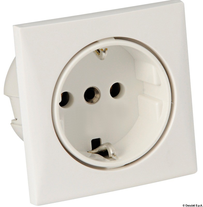 Купить AC socket 220V Schuko type white, 14.492.01 7ft.ru в интернет магазине Семь Футов