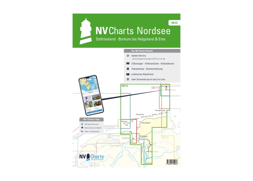 Купить NV VERLAG NV Atlas DE13: Восточно-Фризские острова, от Боркума до Гельголанда и реки Эмс. 7ft.ru в интернет магазине Семь Футов