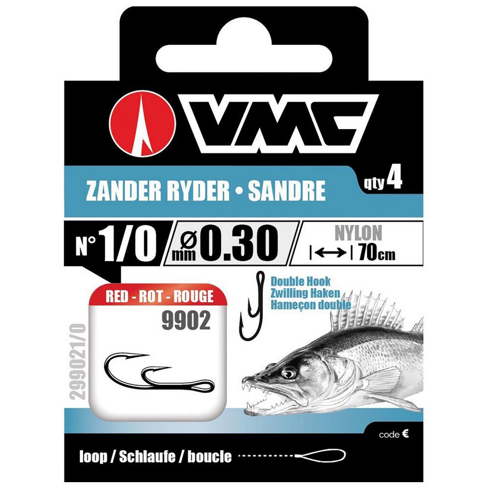 VMC 299024 Zander Ryder Нейлоновый крючок Красный Red 4 