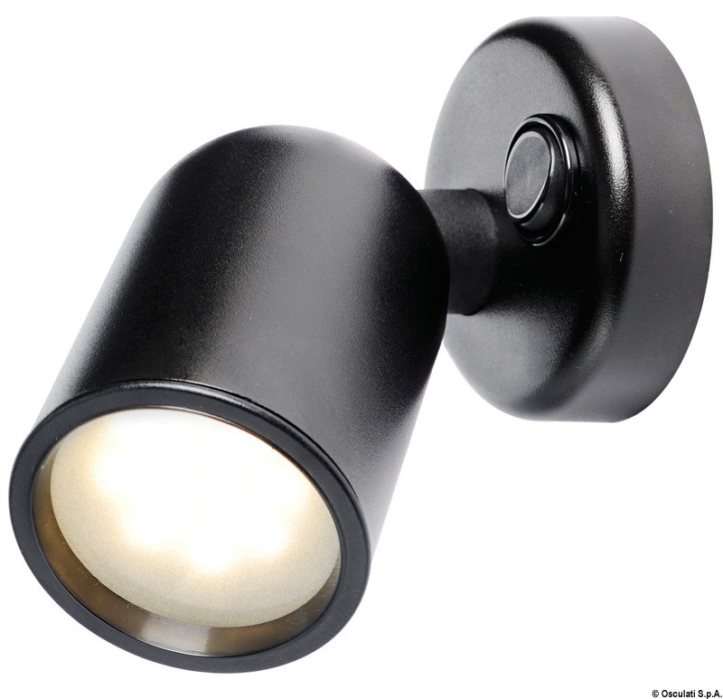 Купить Точечный 16 LED светильник 12/24В 2Вт чёрный корпус из АБС-пластика с выключателем, Osculati 13.517.00 7ft.ru в интернет магазине Семь Футов