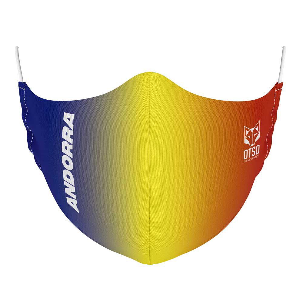 Otso FM-AND20-ULXL Andorra Маска для лица Красный  Blue / Yellow / Red L-XL