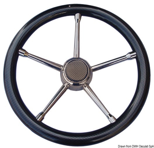 Купить A soft polyurethane steering wheel carbon/SS 350mm, 45.135.04 7ft.ru в интернет магазине Семь Футов