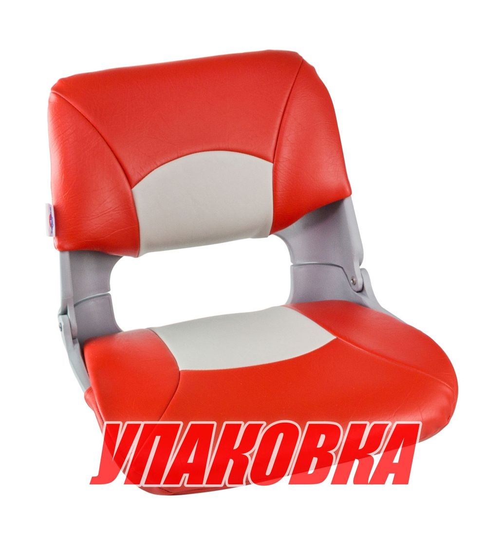Купить Кресло складное мягкое SKIPPER, цвет серый/красный (упаковка из 2 шт.) Marine Rocket MR10057_pkg_2 7ft.ru в интернет магазине Семь Футов