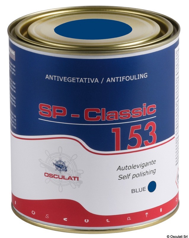 Купить Необрастающая краска синяя SP Classic 153 0,75 л, Osculati 65.601.12 7ft.ru в интернет магазине Семь Футов
