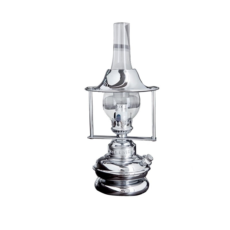 Лампа настольная хромированная Foresti & Suardi Porto Romano 3145.C E14 220/240 В 46 Вт прозрачное стекло