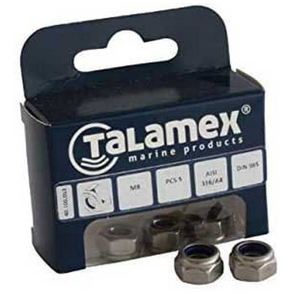 Talamex 40100052 Стопорная гайка с шестигранной головкой 6 Единицы Серый Grey 6 mm 