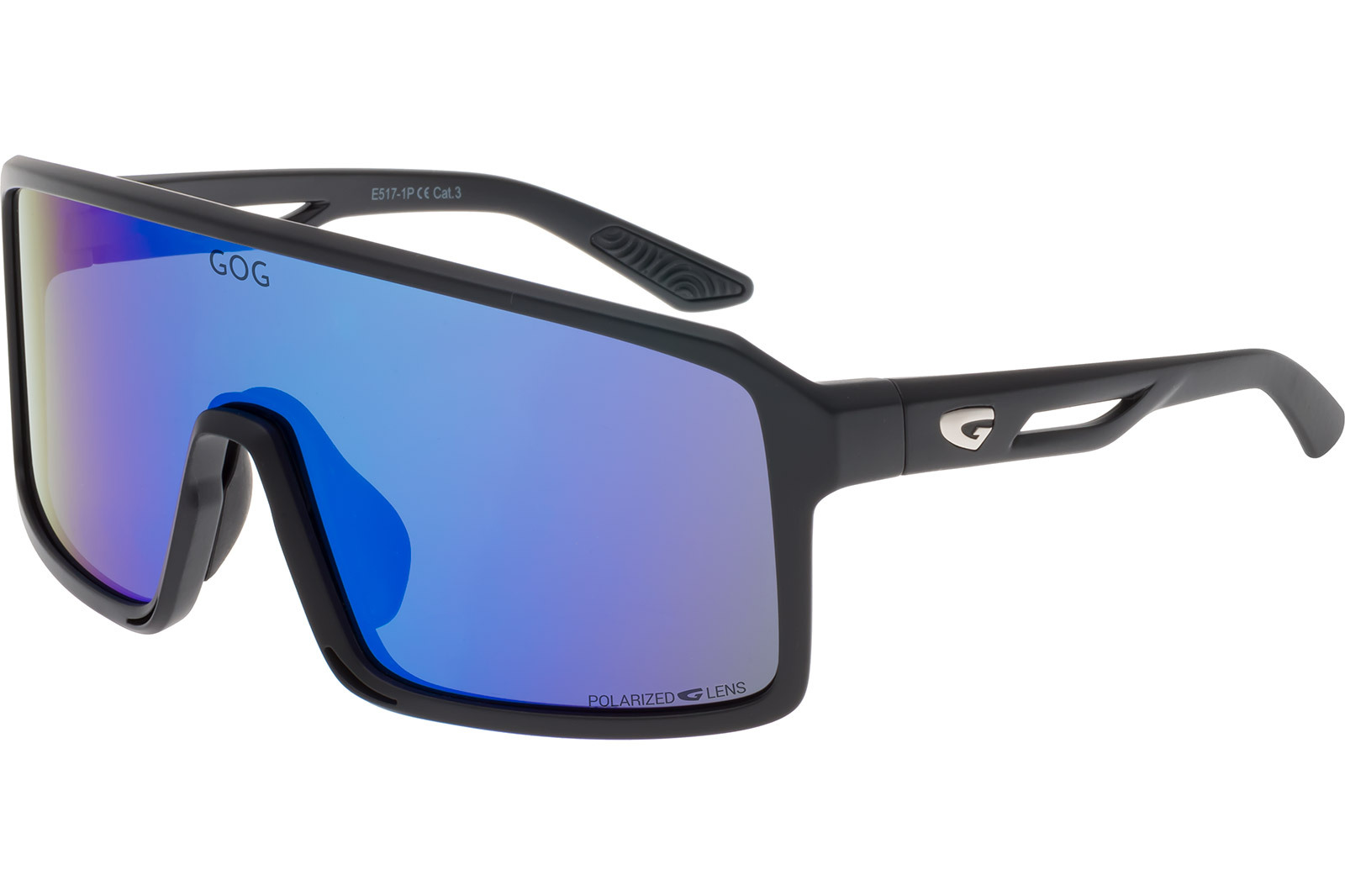 Купить Спортивные очки GOG Ragnarok / Matt Black-Blue / Polarized Blue Lens, e517-1p 7ft.ru в интернет магазине Семь Футов