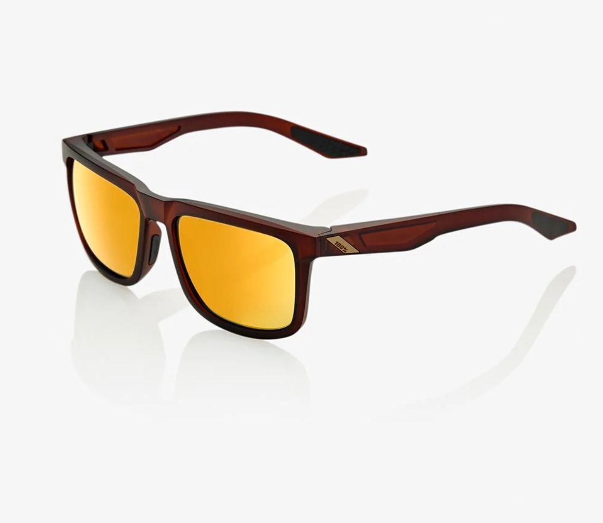Купить Спортивные очки 100% BLAKE - Soft Tact Rootbeer - Flash Gold Lens, 60028-00003 7ft.ru в интернет магазине Семь Футов