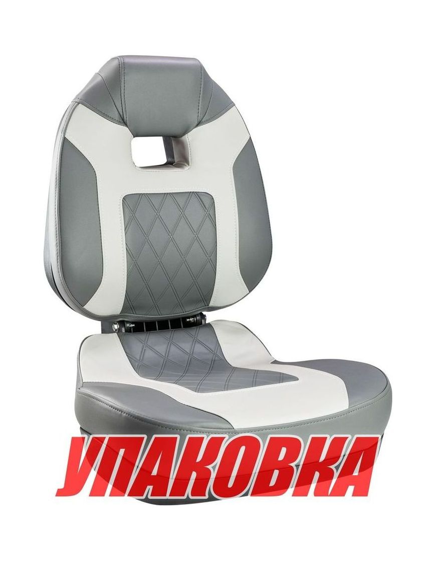 Кресло складное мягкое FISH PRO II с высокой спинкой, цвет черный/серый (упаковка из 6 шт.) Springfield 1041483_pkg_6