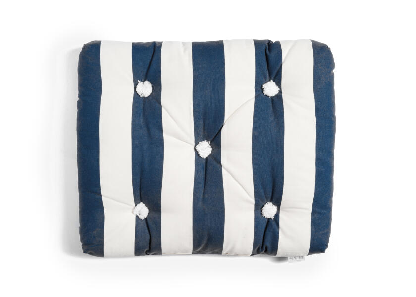 Купить Kapok Single Cushion / navy blue / wide stripes 57345-bvs 7ft.ru в интернет магазине Семь Футов