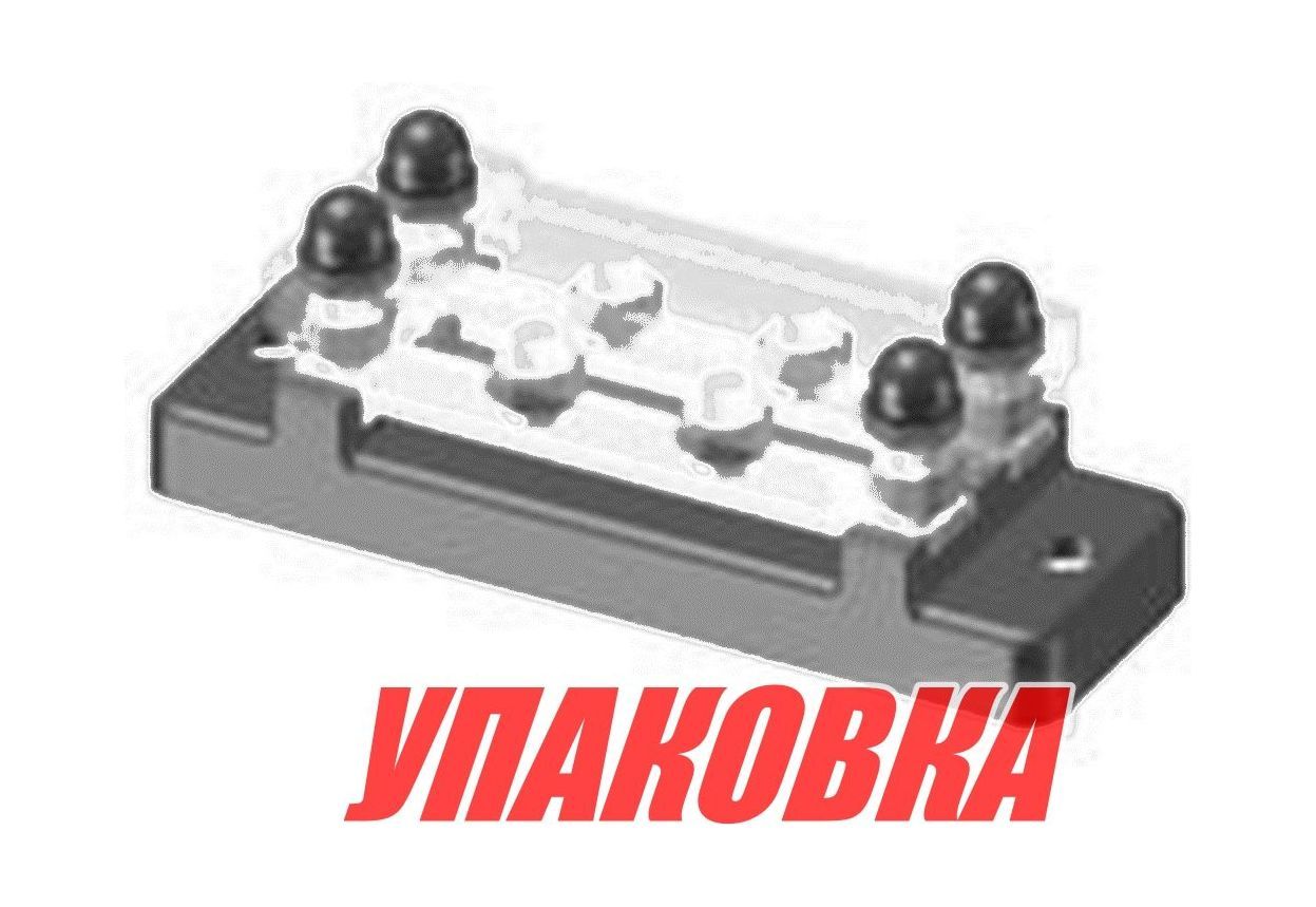 Купить Колодка распределительная электромонтажная с защитной крышкой, 2 планки по 2 контакта (упаковка из 2 шт.) Marine Rocket MR332DC_pkg_2 7ft.ru в интернет магазине Семь Футов