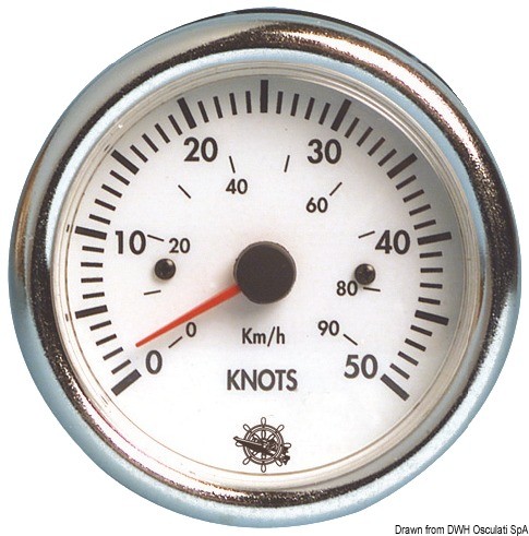 Купить Guardian speedometer 0-50 knots white 12 V, 27.524.01 7ft.ru в интернет магазине Семь Футов