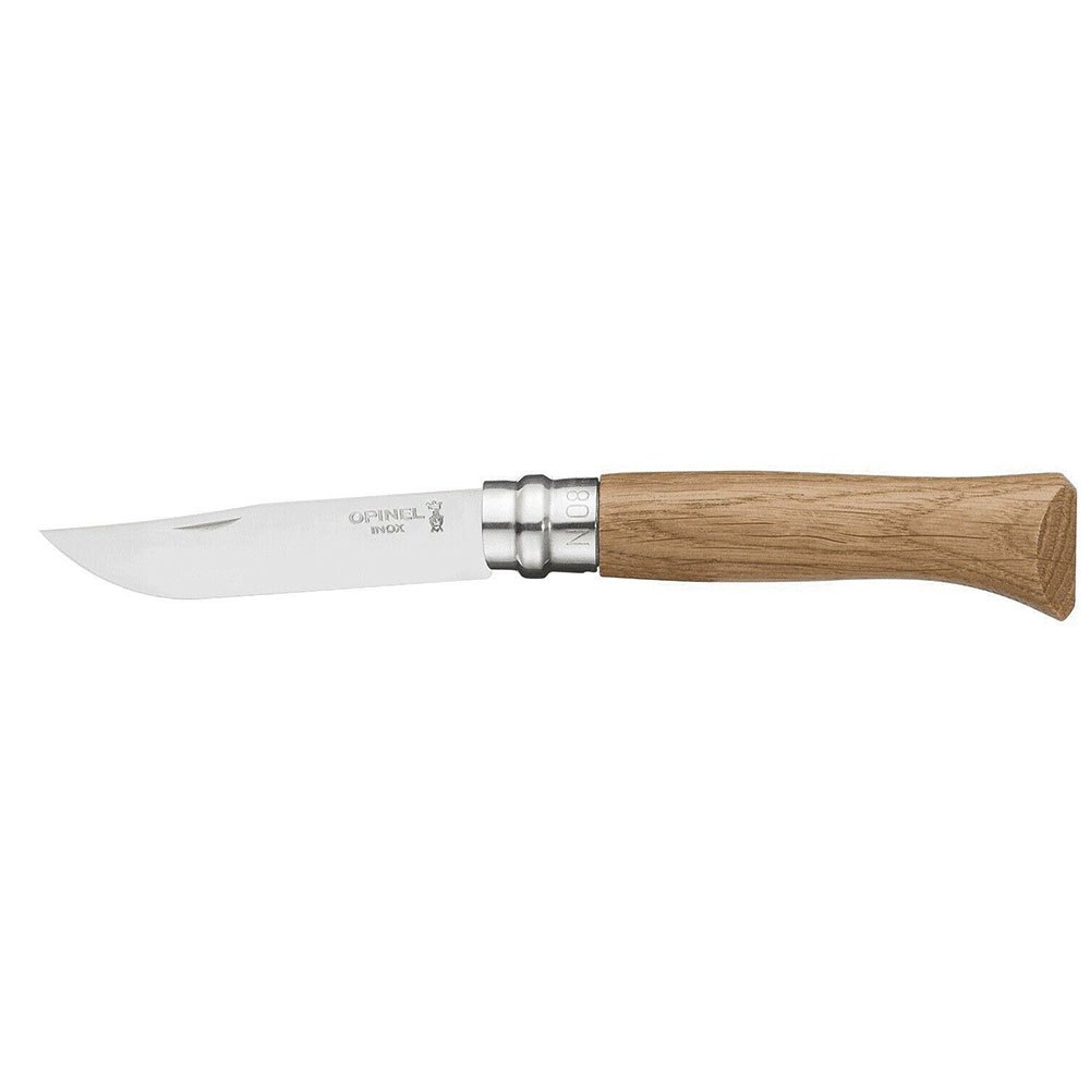 Opinel 002021 Карманный нож No.08 Древесина из дуба Серебристый Oak Wood