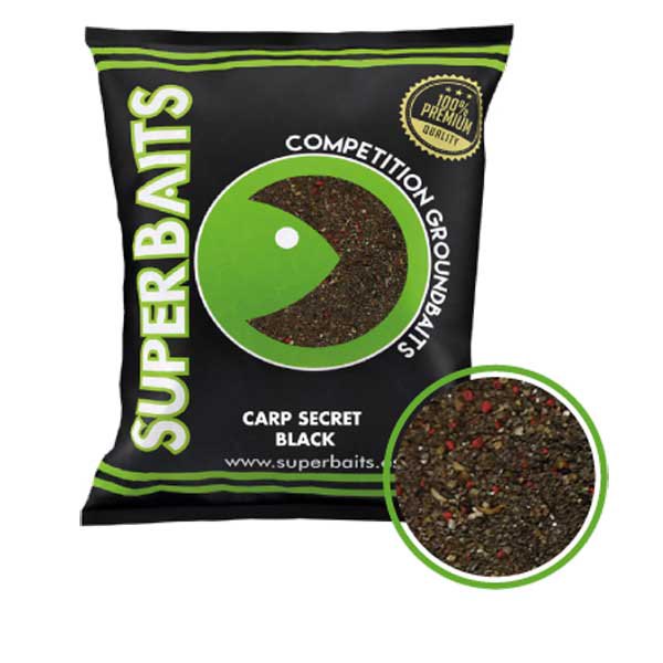 Superbaits 13048 Secret Карп 1kg Прикормка Зеленый Black