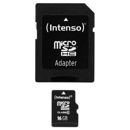 Intenso 3413470 Class 10 16GB Карта памяти Micro SD Черный Black