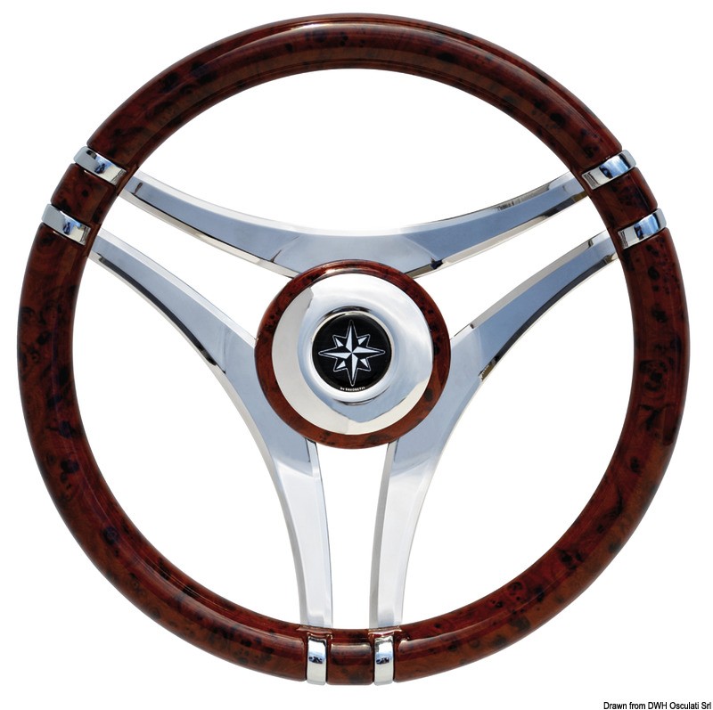 Купить IMPACT briar root steering wheel SS spokes Ø 350mm, 45.141.05 7ft.ru в интернет магазине Семь Футов