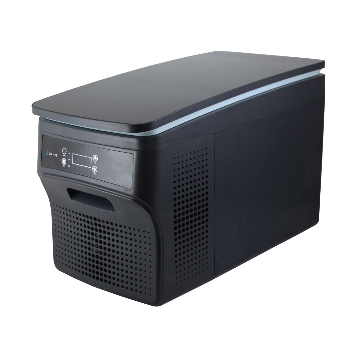 Автохолодильник портативный компрессорный с 2 отделениями Libhof Q-26 605х320х395мм 29л 12/24В -25/+10°C темно-серый