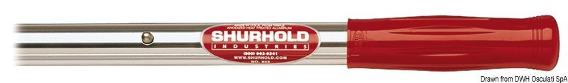 Купить Рукоятка телескопическая для швабры Shurhold 855 152-274см красного цвета из анодированного алюминия 7ft.ru в интернет магазине Семь Футов