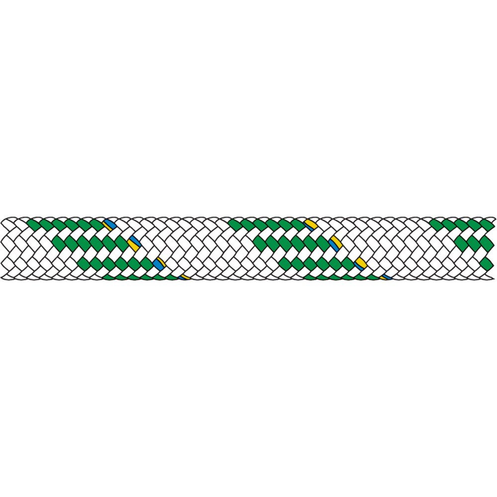 Talamex 01610812 Dynamic Веревка 12 Mm  White / Green 200 m 