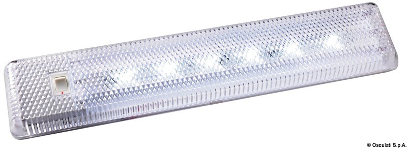 Купить Накладной 12 LED светильник Labcraft Trilite DX/KLLED_12/2 24В 3Вт 320Лм корпус из метакрилата с выключателем, Osculati 13.340.17 7ft.ru в интернет магазине Семь Футов