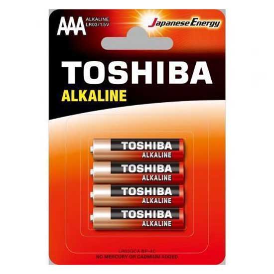 Toshiba 594922 BL4 LR03 Pack Щелочные батареи типа ААА Серебристый Silver