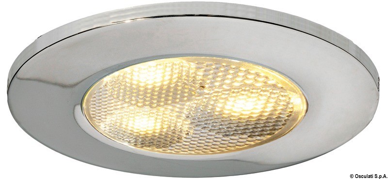 Купить Встраиваемый LED светильник Monserrat 12/24В 8Вт 500Лм кольцо из нержавеющей стали, Osculati 13.445.11 7ft.ru в интернет магазине Семь Футов