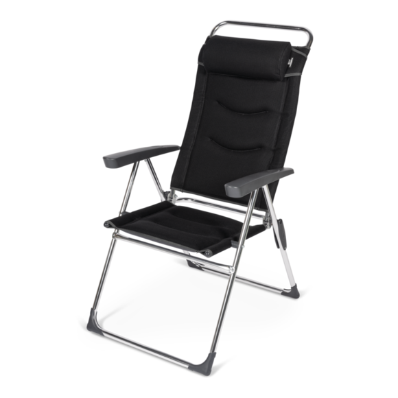Кемпинговое кресло Kampa Dometic Lusso Milano 9120000486 595 x 1170 x 720 мм чёрное