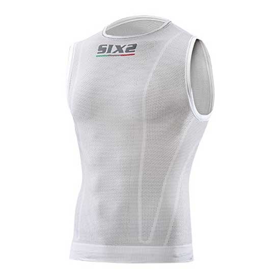 Sixs U00SMXXSBIFI Безрукавная базовая футболка SMX Белая White Carbon XS