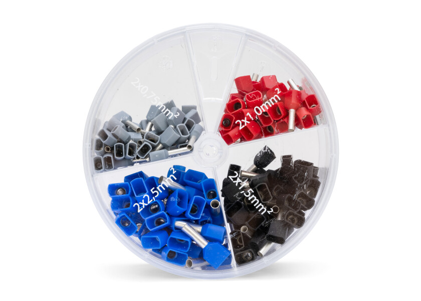 Купить Twin Ferrule Assortment Set / 0.75 - 2.5 mm² / 200-piece 46707-bvs 7ft.ru в интернет магазине Семь Футов
