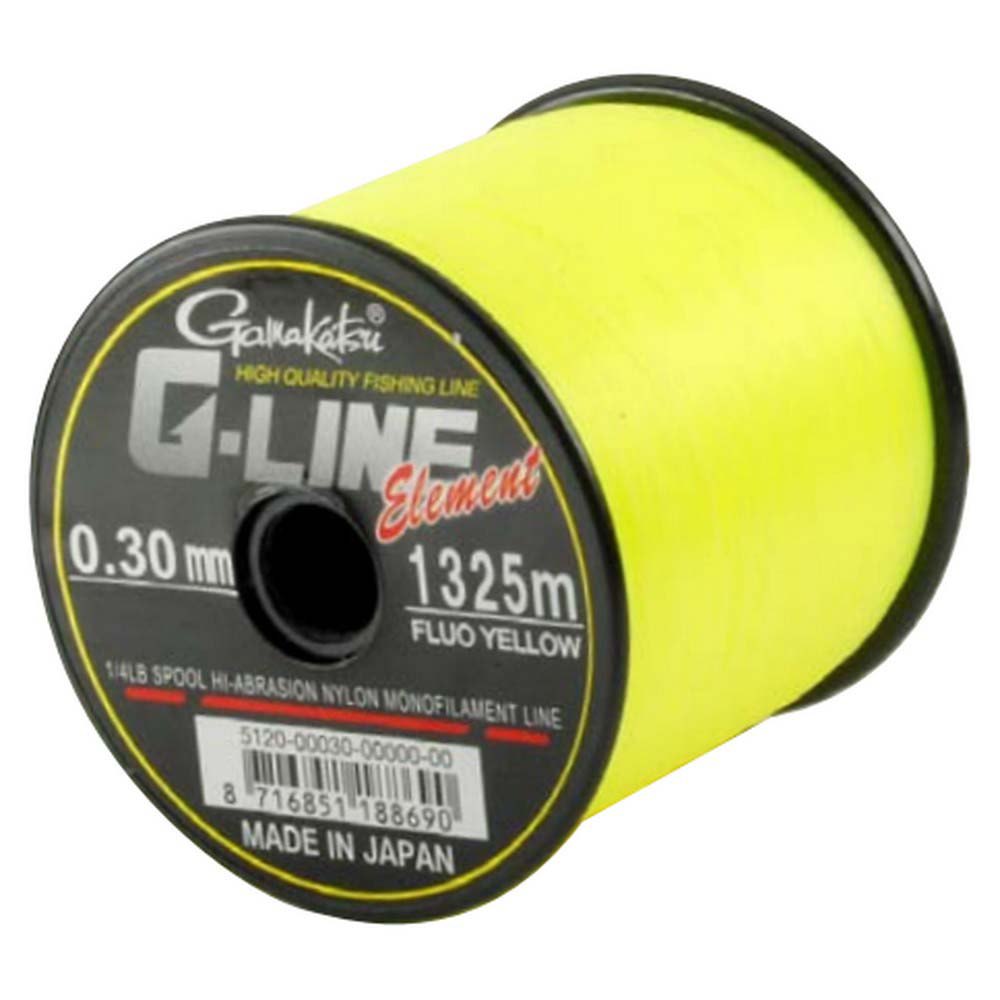 Gamakatsu 005120-00028-00000-00 G-Line Element F Мононить 1490 м Желтый Yellow 0.280 mm 