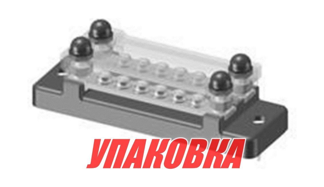 Купить Колодка распределительная электромонтажная с защитной крышкой, 2 планки по 6 контактов (упаковка из 4 шт.) Marine Rocket MR336DC_pkg_4 7ft.ru в интернет магазине Семь Футов