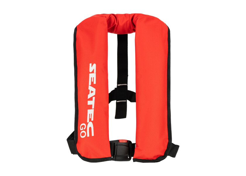 Купить SEATEC GO Автоматический спасательный жилет / 150 Н / красный 7ft.ru в интернет магазине Семь Футов