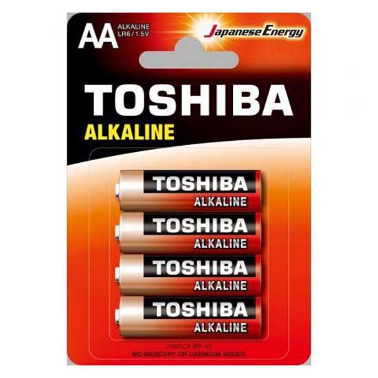 Toshiba 594908 BL4 LR6 Pack Щелочные батареи типа АА Серебристый Silver