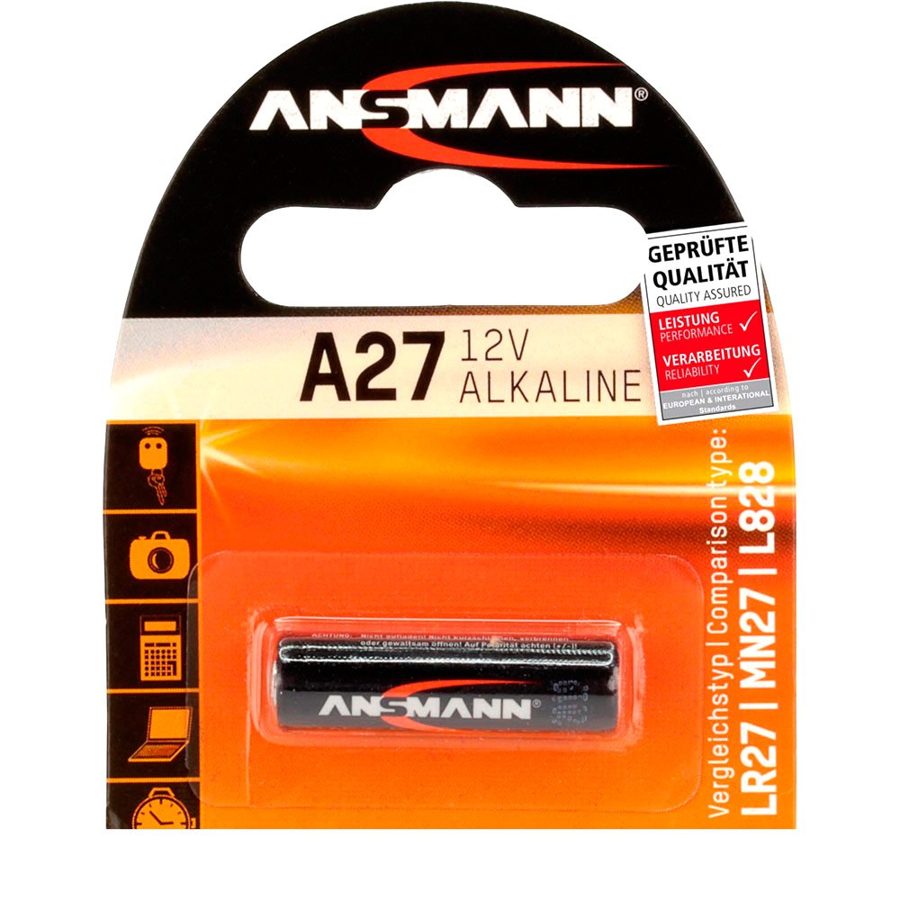 Ansmann 1516-0001 A 27 LR 27 Аккумуляторы Черный Black