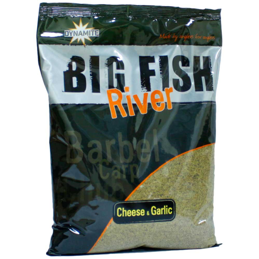 Dynamite baits 34DBDY1371 Big Fish River Groundbait Cheese&Garlic 1.8Kg Черный Black