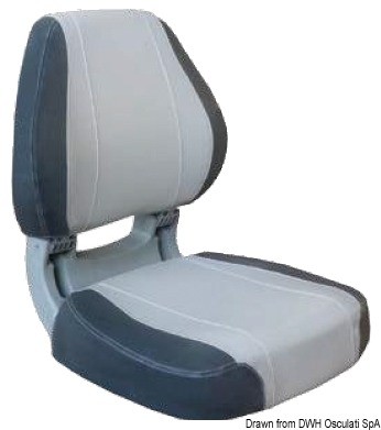 Купить Эргономическое серое сиденье Sirocco 528 x 463 х 540 мм, Osculati 48.407.04 7ft.ru в интернет магазине Семь Футов