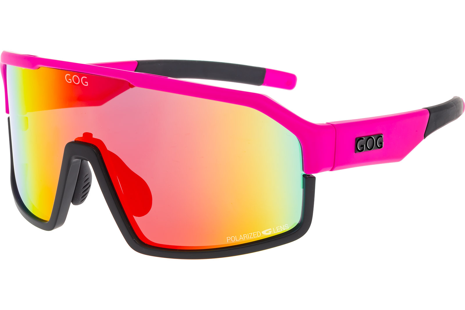 Купить Спортивные очки GOG Annapurna / Matt Neon Pink-Black / Polarized Red Lens, e490-3p 7ft.ru в интернет магазине Семь Футов