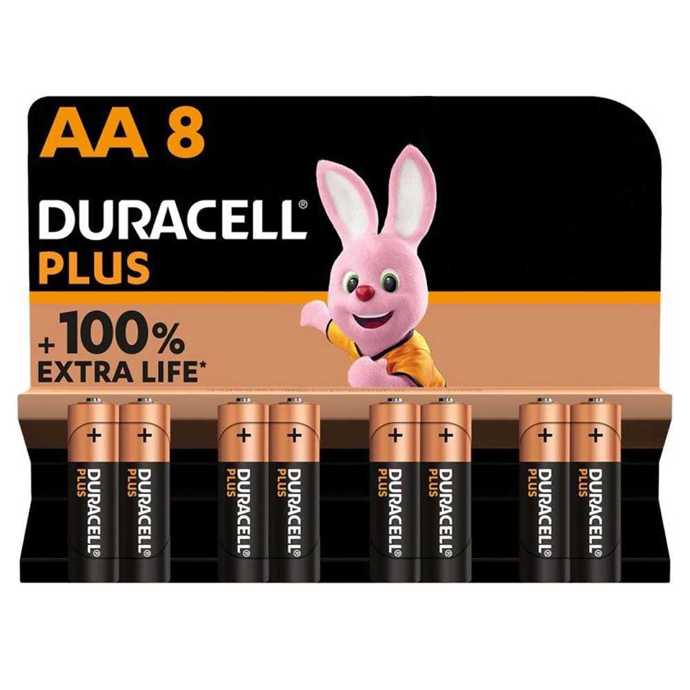 Duracell LR6-MN1500AA8 Plus Extra Life Pack Щелочные батареи типа АА Золотистый Silver