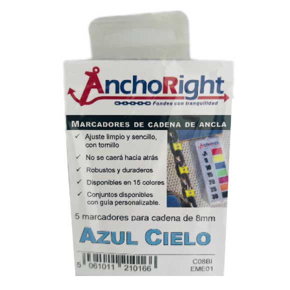Anchoright C08Bl 8 mm Цепные маркеры  Light Blue