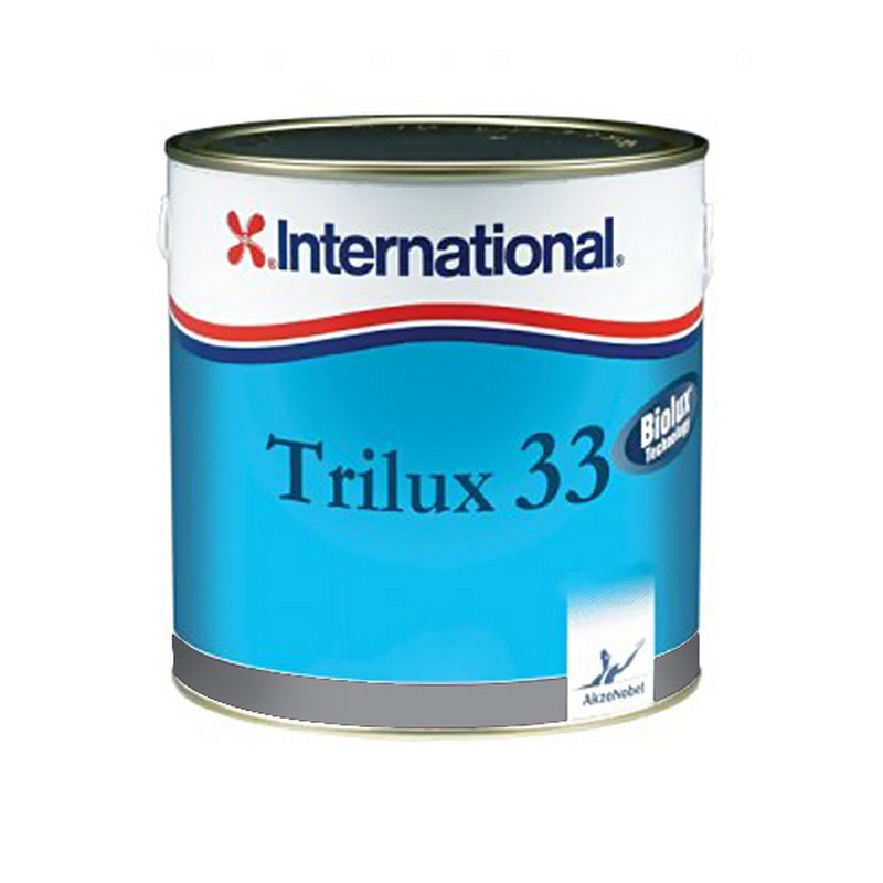 Краска твёрдая необрастающая совместимая с алюминием International Trilux 33 YBA072/2.5AT 2,5 л серая