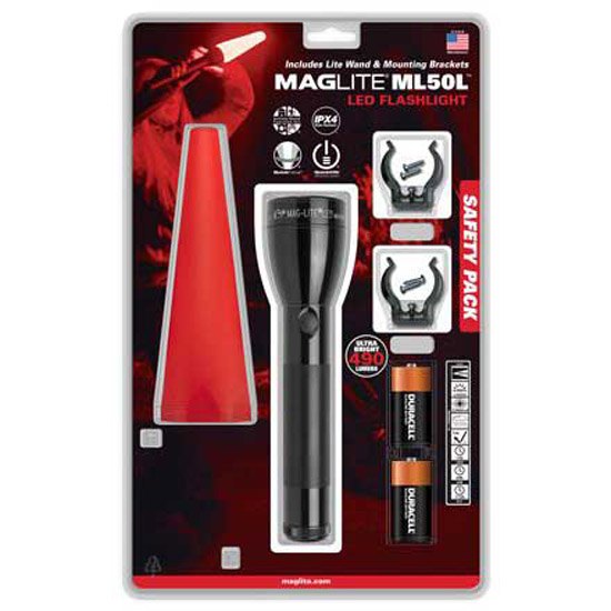 Mag-Lite ML50L-I201G ML50L LED 2C Safety Пакет Черный  Black 490 Lumens 