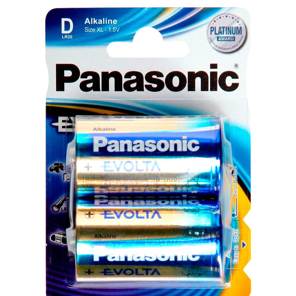 Panasonic LR20EGE/2BP 1x2 Evolta Mono D LR 20 LR20EGE/2BP Аккумуляторы Голубой Blue