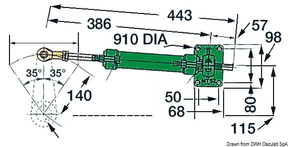 Купить VETUS MT52 steering system single, 45.045.10 7ft.ru в интернет магазине Семь Футов