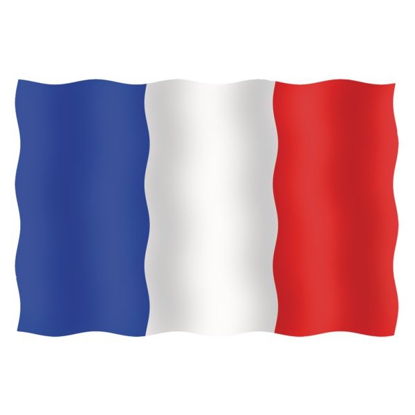 Флаг Франции гостевой из перлона/шерсти 20 x 30 см 20030-33123