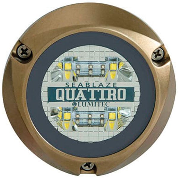Lumitec 451-101511 Quattro Белый/синий подводный светодиодный свет Золотистый Bronze 2000 Lumens 