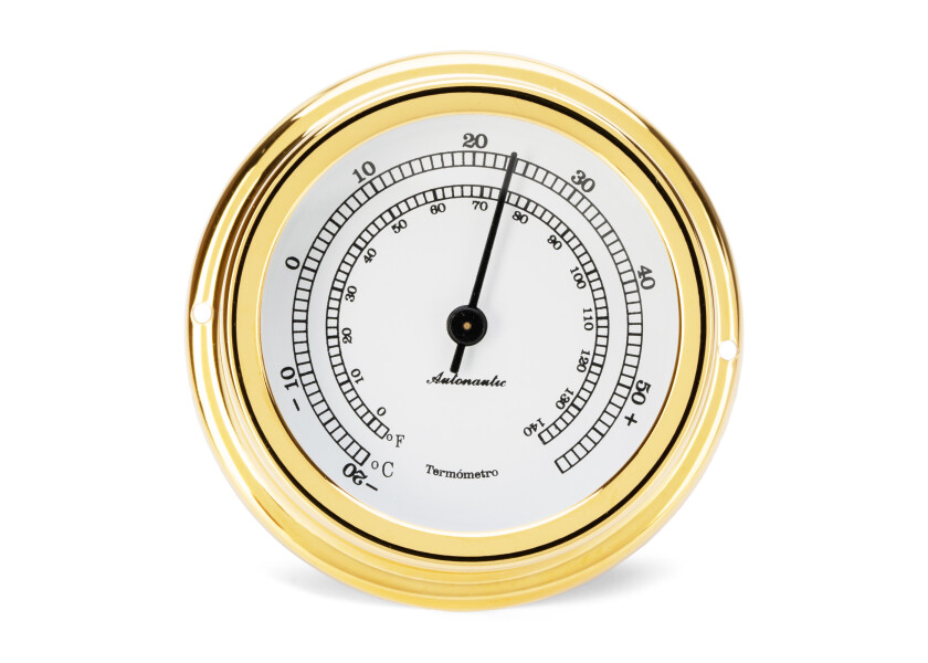 Купить AUTONAUTIC MINOR 72 Thermometer / white dial / gold-plated 50266-bvs 7ft.ru в интернет магазине Семь Футов