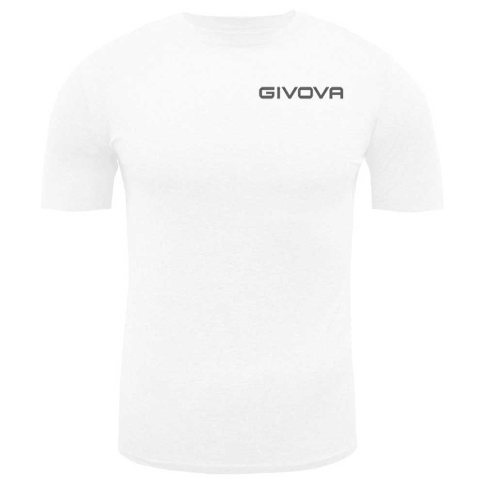 Givova MAE011-0003-2XL Базовый слой с коротким рукавом Corpus 2 Белая White 2XL