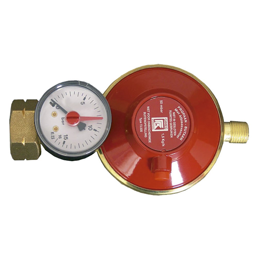 Talamex 90500495 Universal Регулятор давления газа с манометром Красный