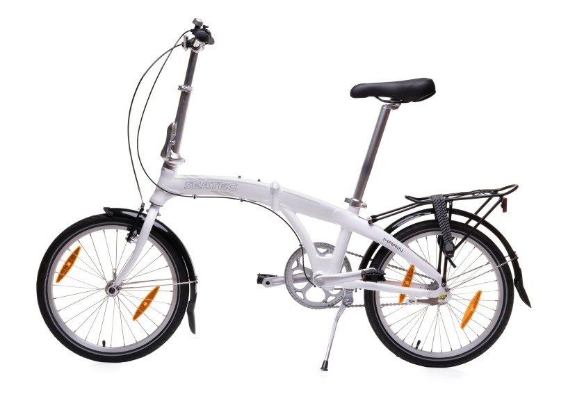 Купить SEATEC MARIN Aluminium Compact Folding Bike / 20 inch / white 86183-bvs 7ft.ru в интернет магазине Семь Футов