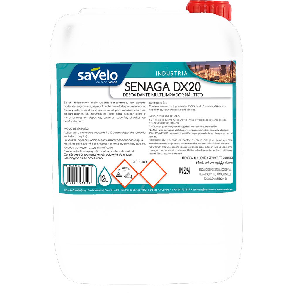 Senaga 3226 DX20 12L Средство для удаления ржавчины Бесцветный White One Size 